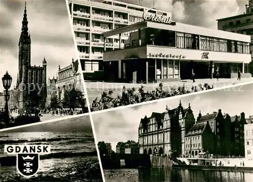 AK / Ansichtskarte Gdansk Motive Stadtzentrum Hotel Cristal Strand Ostsee Gdansk
