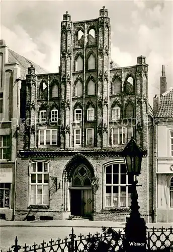 AK / Ansichtskarte Wismar_Mecklenburg Historische Gaststaette Alter Schwede 14. Jhdt. Wismar_Mecklenburg
