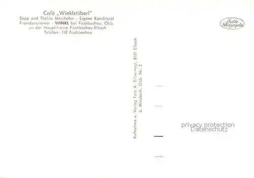 AK / Ansichtskarte Winkl_Fischbachau Cafe Winklstueberl im Winter Winkl Fischbachau