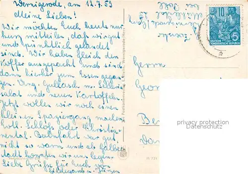 AK / Ansichtskarte Wernigerode_Harz Storchmuehle Restauration Wernigerode Harz