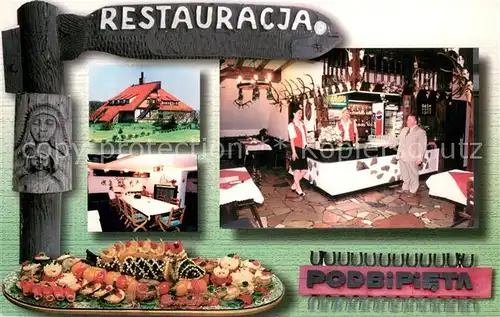 AK / Ansichtskarte Kostrzyn_Kostschin Restauracja Gosciniec Podbipieta Kostrzyn_Kostschin