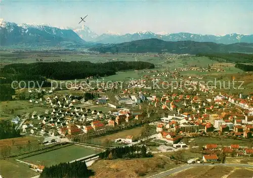 AK / Ansichtskarte Penzberg_Steigenberg Fliegeraufnahme mit Zugspitze 