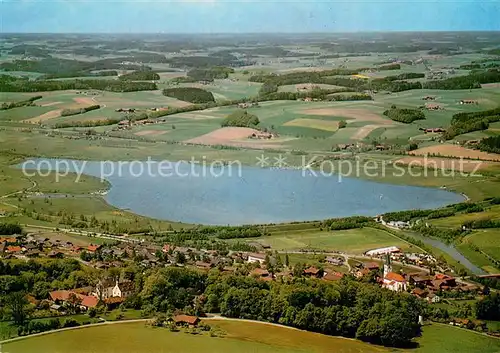 AK / Ansichtskarte Pfarrkirchen_Inn Stausee Postmuenster Fliegeraufnahme Pfarrkirchen Inn