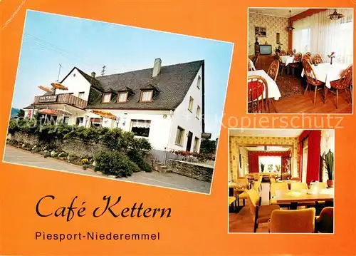 AK / Ansichtskarte Niederemmel Cafe Kettern Gastraeume Niederemmel