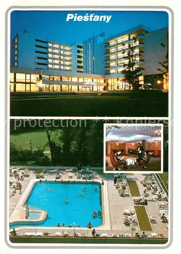 AK / Ansichtskarte Piestany Liecebny dom Balnea Esplanade Gastraum Freibad Piestany