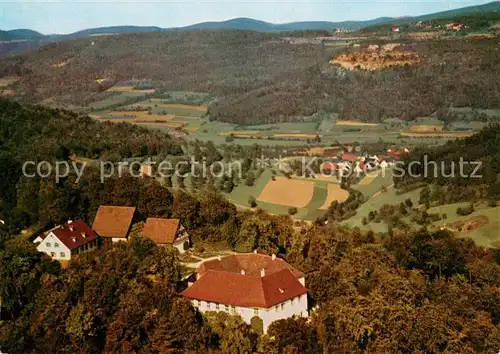 AK / Ansichtskarte Egloffstein Schloss Hundshaupten Fliegeraufnahme Egloffstein