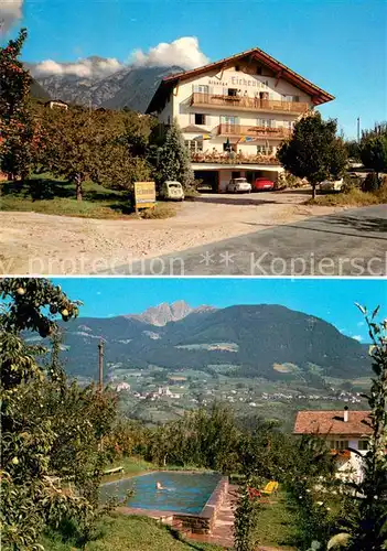 AK / Ansichtskarte Dorf_Tirol Gasthof Pension Eichenhof Schwimmbad Dorf_Tirol