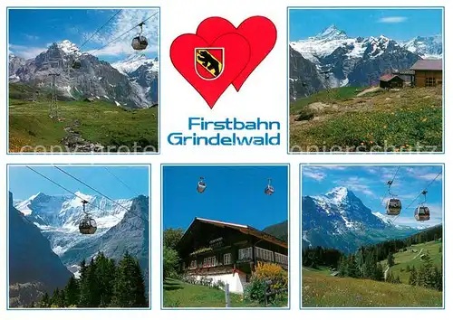AK / Ansichtskarte Grindelwald Firstbahn Grindelwald Teilansichten Grindelwald