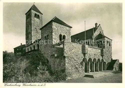 AK / Ansichtskarte Weinheim_Bergstrasse Wachenburg Kupfertiefdruck Weinheim_Bergstrasse