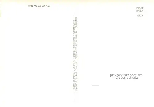 AK / Ansichtskarte Vornbach Fliegeraufnahme Vornbach