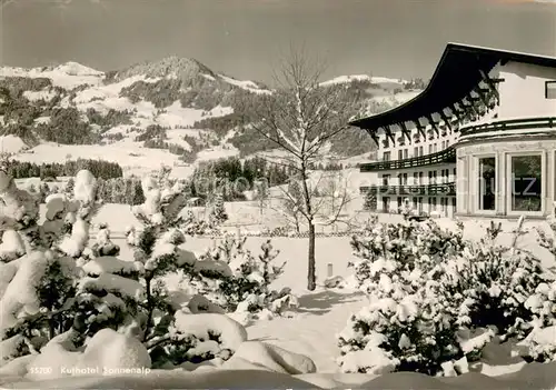 AK / Ansichtskarte Sonthofen_Oberallgaeu Alpenmoor  und Kneippbad Sonnenalp Winterlandschaft Allgaeuer Alpen Sonthofen Oberallgaeu