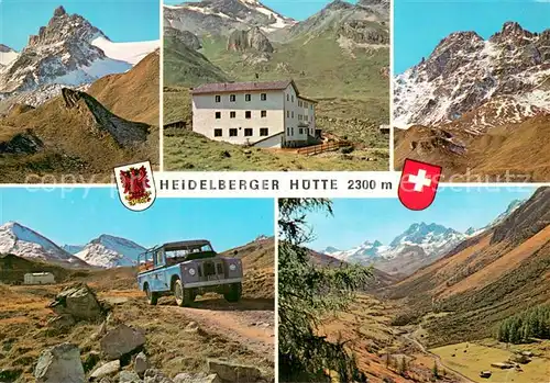 AK / Ansichtskarte Heidelberger_Huette Berghuette Alpen Landschaftspanorama Heidelberger Huette