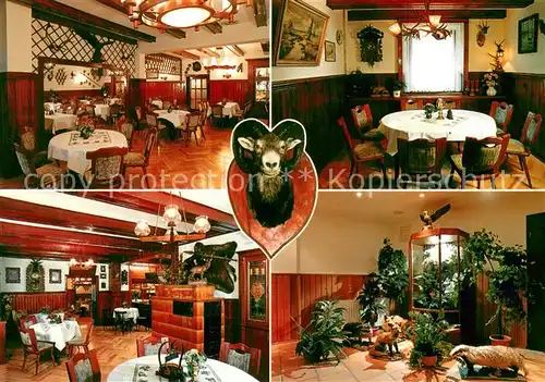 AK / Ansichtskarte Oberjuenne Gasthaus Heidekrug Innenansichten Wegbeschreibung Oberjuenne