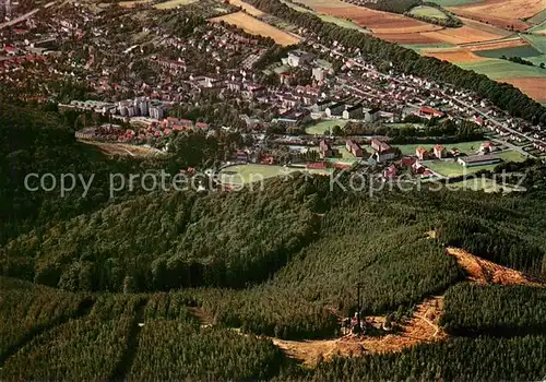 AK / Ansichtskarte Bad_Harzburg Fliegeraufnahme Gesamtansicht m. Kreuz d. Ostens Bad_Harzburg