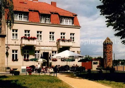 AK / Ansichtskarte Neuruppin Gaststaette Zur Wichmannlinde Aussenansicht Terrasse Neuruppin