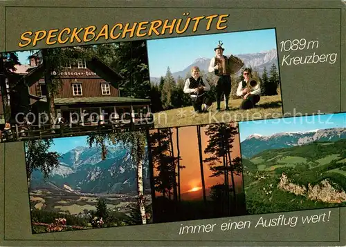 AK / Ansichtskarte Breitenstein_Niederoesterreich Speckbacherhuette Teilansichten m. Umgebung Breitenstein
