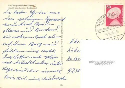 AK / Ansichtskarte Heigenbruecken Kur  und Rehabilitationszentrum Waldschwimmbad Hoehenluftkurort Heigenbruecken