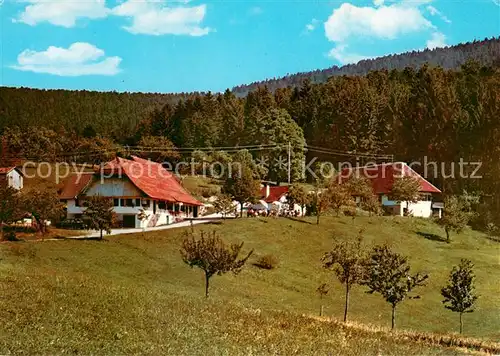 AK / Ansichtskarte Unterharmersbach Bergwirtschaft Durben Ferienwohnungen im Schwarzwald Unterharmersbach