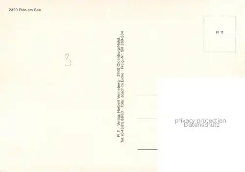 AK / Ansichtskarte Ploen_See Blick zum Schloss Naturpark Holsteinische Schweiz Ploen_See