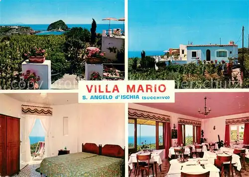 AK / Ansichtskarte Sant_Angelo_Ischia Villa Mario Fremdenzimmer Gastraum Sant_Angelo_Ischia