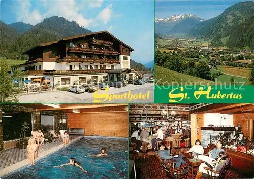 AK / Ansichtskarte Rauris Sporthotel St. Hubertus Restaurant Bar Hallenbad Panorama Alpen Rauris