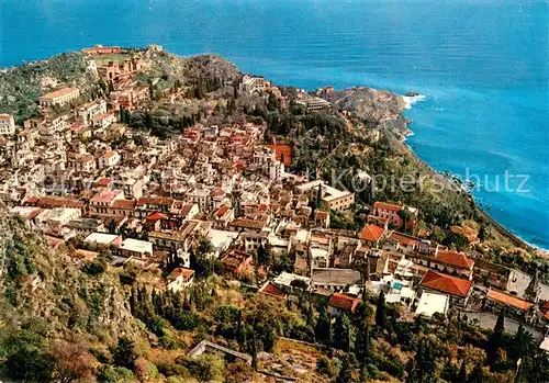 AK / Ansichtskarte Taormina_Sicilia Panorama Kueste 