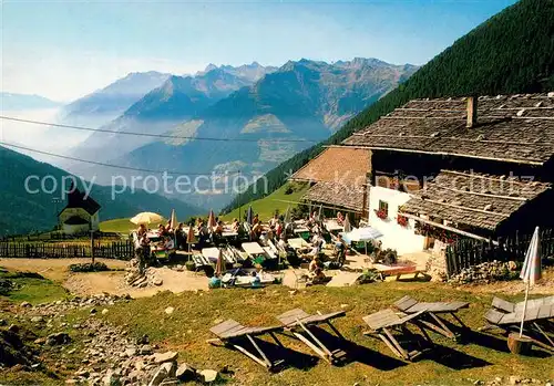 AK / Ansichtskarte Tall_Videgg Jausenstation Imbiss Hiasl Hof Alpenpanorama Tall Videgg