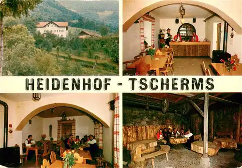 AK / Ansichtskarte Tscherms Heidenhof Buschenschank Gastraum Tscherms