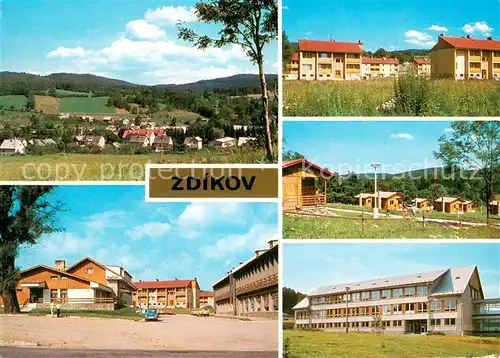 AK / Ansichtskarte Zdikov_CZ Ortsansichten Hotel Autocamping Bungalows 