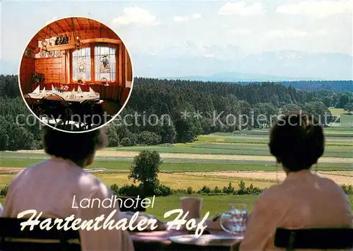 AK / Ansichtskarte Bad_Woerishofen Landhotel Hartenthaler Hof Restaurant Landschaftspanorama Bad_Woerishofen