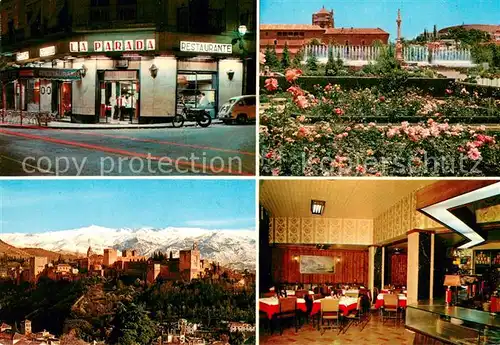 AK / Ansichtskarte Granada_Andalucia Restaurante la Parada Alhambra Sierra Nevada Granada Andalucia