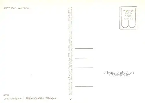AK / Ansichtskarte Bad_Waldsee Kurort Bad_Waldsee