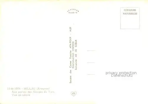 AK / Ansichtskarte Millau_Aveyron Aux portes des Gorges du Tarn vue generale Millau_Aveyron