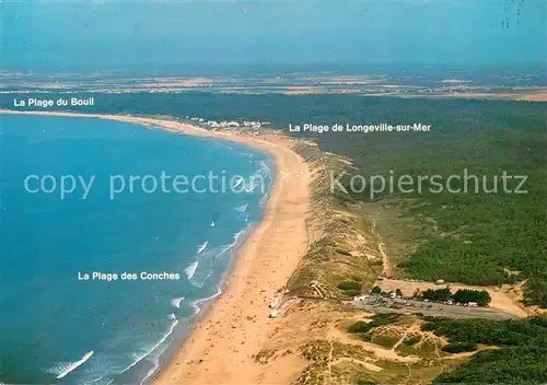 AK / Ansichtskarte Longeville sur Mer Vue aerienne des plages de la region Longeville sur Mer