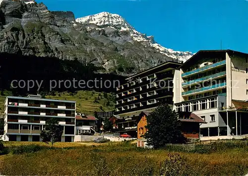 AK / Ansichtskarte Leukerbad_VS Post Dalahaus Hotel Grichting Rinderhorn Alpen 
