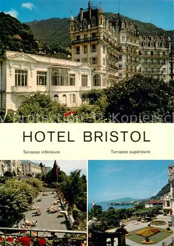 AK / Ansichtskarte Territet_Montreux_VD Hotel Bristol Terrasse 