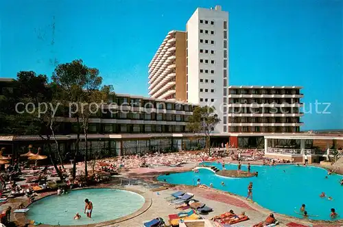 AK / Ansichtskarte Magaluf_Magalluf_Mallorca Hotel Barbados Swimming Pool 