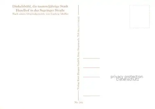 AK / Ansichtskarte Dinkelsbuehl Hezelhof Dinkelsbuehl