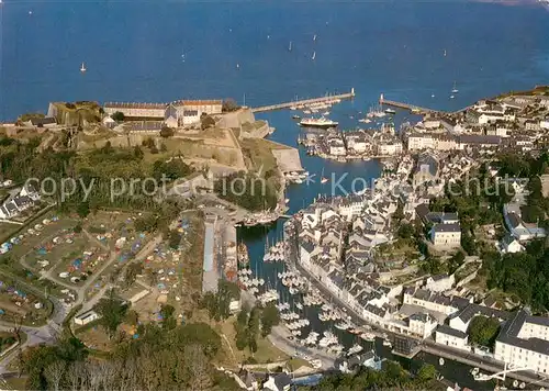 AK / Ansichtskarte Belle Ile en Mer Fliegeraufnahme Der Hfen le Palais Belle Ile en Mer