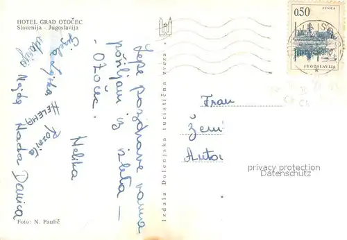 AK / Ansichtskarte Otocec Hotel Grad Otocec Terrasse Otocec