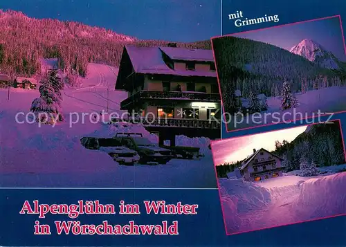 AK / Ansichtskarte Tauplitz Hotel Pension Woerschachwalderhof im Winter Tauplitz