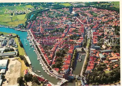 AK / Ansichtskarte Zierikzee Fliegeraufnahme Teilansicht Zierikzee