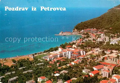 AK / Ansichtskarte Petrovac Panorama Kuestenort Petrovac