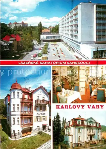 AK / Ansichtskarte Karlovy_Vary_Karlsbad Lazenske Sanatorium Sanssouci 