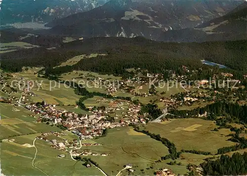 AK / Ansichtskarte Flims_Dorf Gesamtansicht m. Walhaus u. Caumasee Flims_Dorf