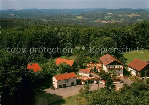 AK / Ansichtskarte Pottenstein_Oberfranken Gasthof Pension Zur Burgruine Aussenansicht m. Umgebung Pottenstein_Oberfranken
