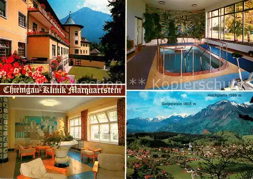 AK / Ansichtskarte Marquartstein Chiemgau Klinik d. Bundesbahn Versicherungsanstalt Marquartstein