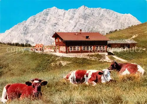 AK / Ansichtskarte Gotzenalm_1740m_Berchtesgaden mit Watzmanngruppe 