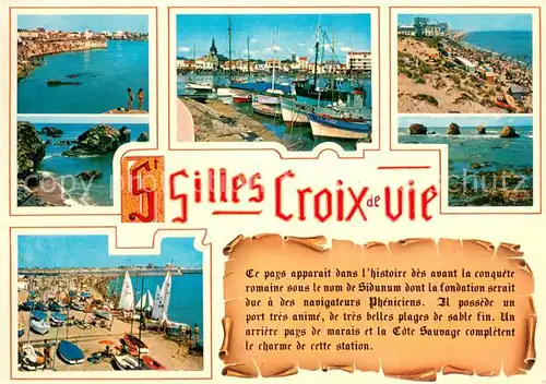 AK / Ansichtskarte Saint Gilles Croix de Vie_Vendee Teilansichten Buchten und Hafen Saint Gilles Croix de Vie