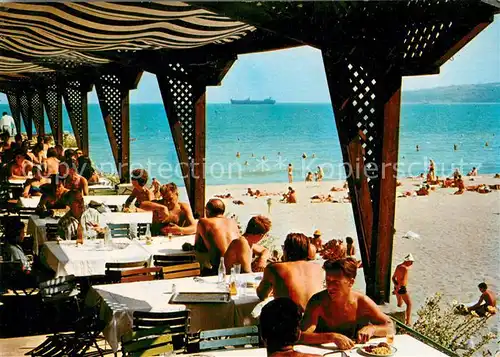 AK / Ansichtskarte Varna_Warna_Bulgaria Restaurant am Strand 